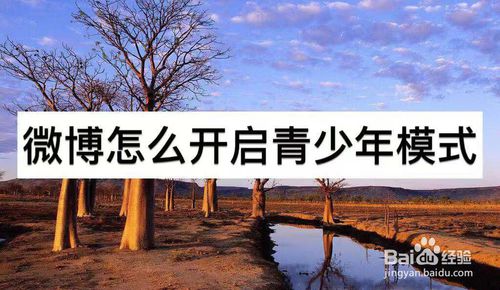 微博如何开启青少年模式