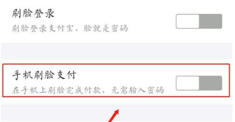 支付宝如何设置手机刷脸支付