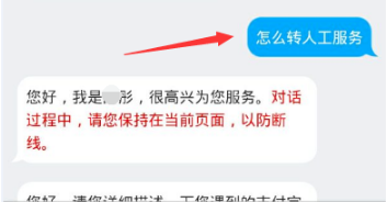 支付宝我的客服怎么转人工客服