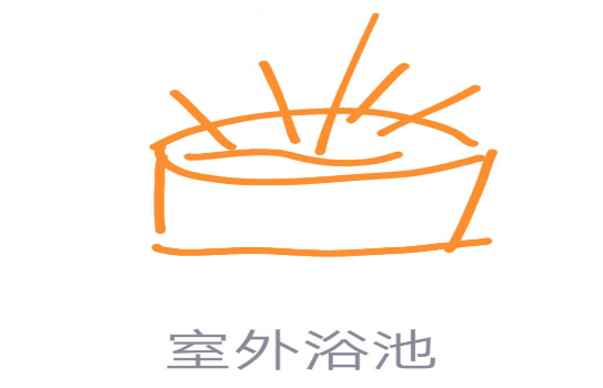 qq红包室外浴池怎么画？
