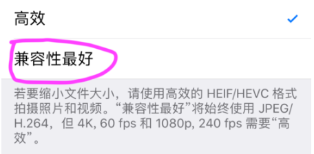 iphone照片格式如何设置HEIC为JPG