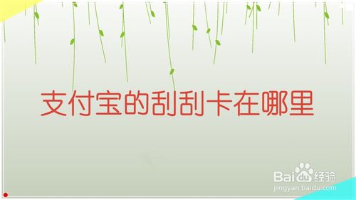 支付宝的刮刮卡在什么位置