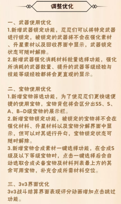 忍者必须死311月21日更新了什么