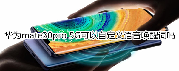 mate30pro5G版能自定义语音唤醒词吗