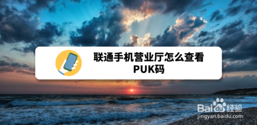 联通手机营业厅如何查看PUK码