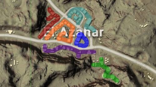 绝地求生沙漠EA城建筑分析及刷车点详解