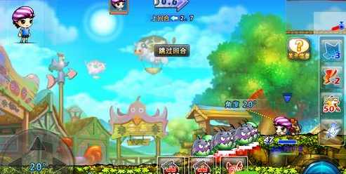 弹弹堂手游30度角打法