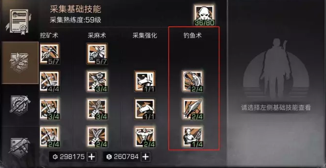 明日之后钓鱼术天赋技能怎么加点？