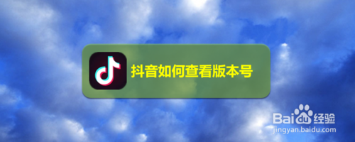抖音怎么查看版本号