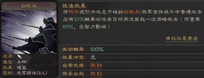三国志战略版白毦兵战法怎么用？