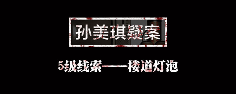 孙美琪疑案5级线索楼道灯泡怎么得