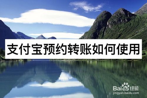 支付宝怎么预约转账？