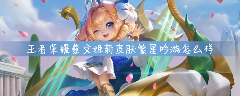 王者荣耀蔡文姬新皮肤繁星吟游好不好看