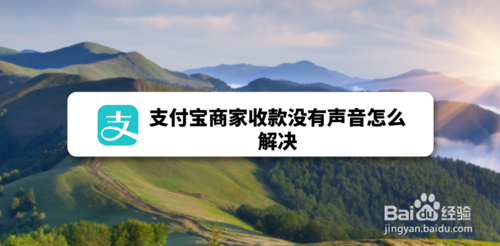支付宝商家收款没有声音如何处理