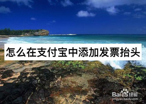 如何在支付宝中添加发票抬头
