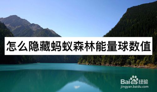 如何隐藏蚂蚁森林能量球数值