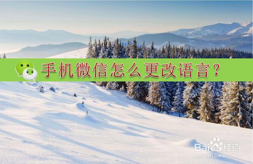 手机微信如何更改语言