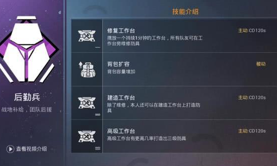 和平精英后勤兵怎么样