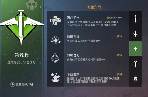 和平精英急救兵怎么样