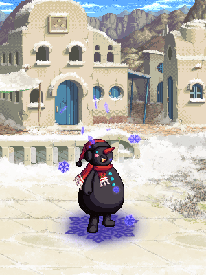 地下城与勇士酷黑雪花光环外观好看吗