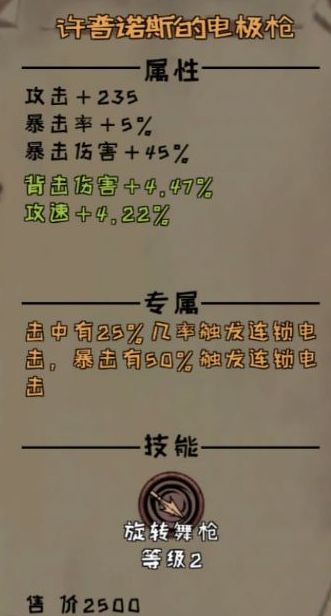 异化之地许普诺斯的电极枪强不强