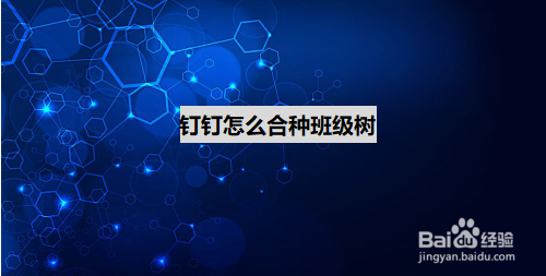 钉钉班级树是什么