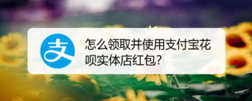 支付宝花呗实体店红包在哪领