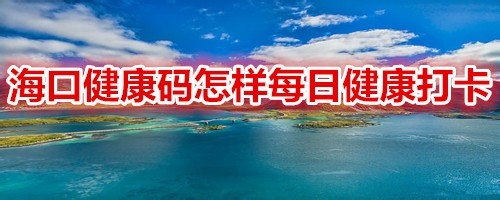 海口健康码在哪进行每日健康打卡