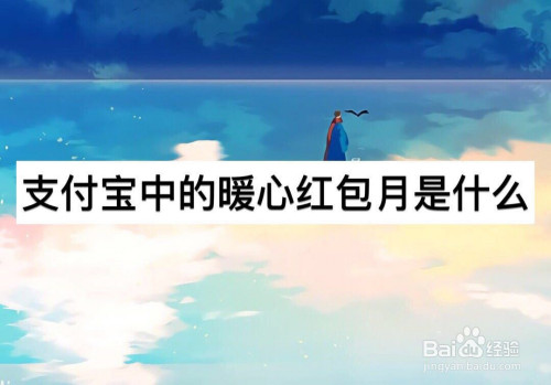 支付宝中的暖心红包月有什么用