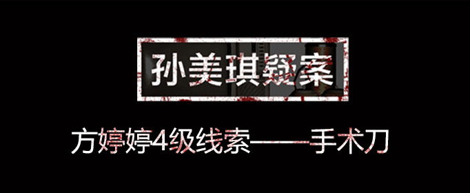 孙美琪疑案线索手术刀在什么位置