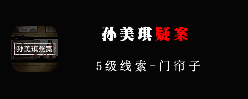 孙美琪疑案线索门帘子在哪里