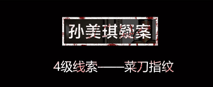 孙美琪疑案线索菜刀指纹在哪里