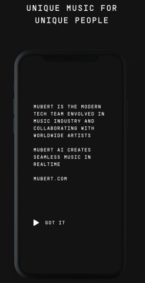 Mubert AI音乐流