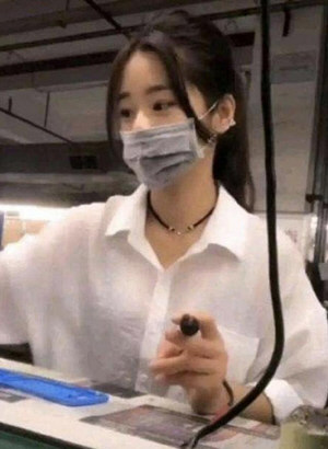 抖音最美打工妹照片