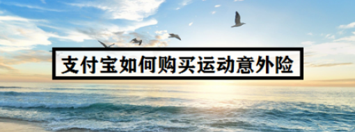 支付宝运动意外无忧险购买方法