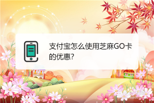 支付宝芝麻GO卡怎么使用