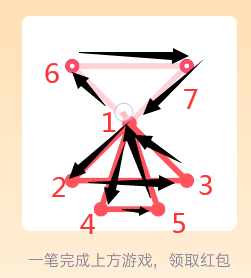 qq一笔画红包关卡7怎么画