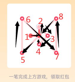 qq一笔画红包关卡12怎么画