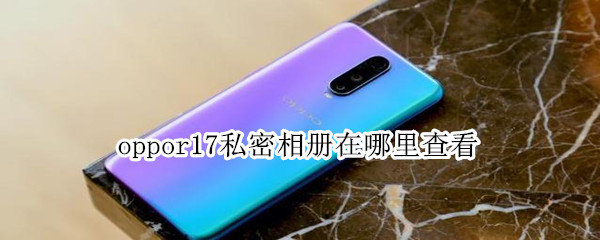 oppor17私密图片在哪查看