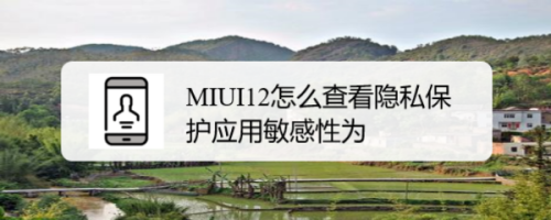 MIUI12应用敏感行为查询步骤分享