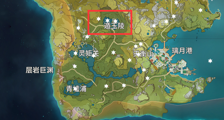 原神遁玉陵及天遒谷岩神瞳位置汇总