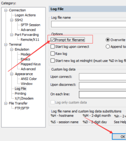 SecureFX开启提示输入文件名教程分享
