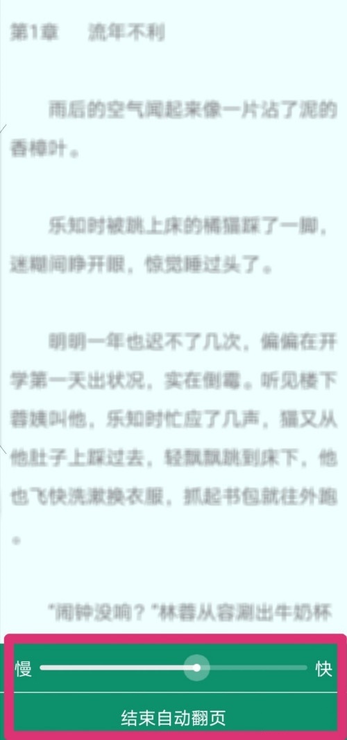 晋江小说阅读自动翻页功能怎么启用