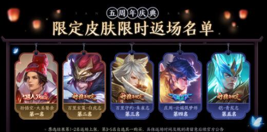 王者荣耀百里玄策白虎志返场时间及价格介绍