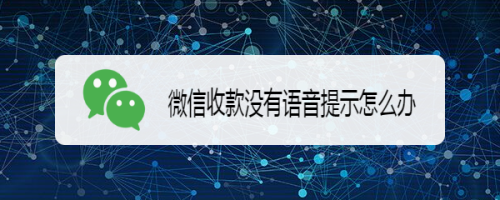 微信怎么开启收款语音提醒