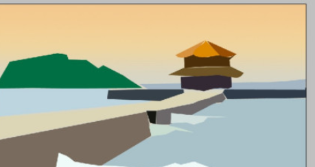 ps绘制海边栈桥步骤分享