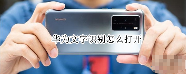 华为手机文字识别功能在哪开启