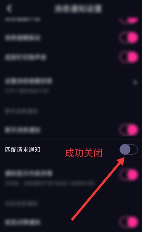 爱神去哪关闭匹配请求通知