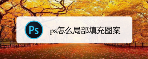 ps局部填充图案设置方法介绍