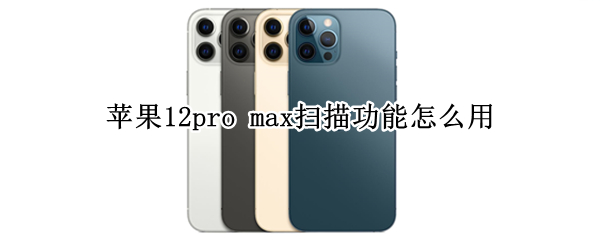 苹果12pro max怎么扫描